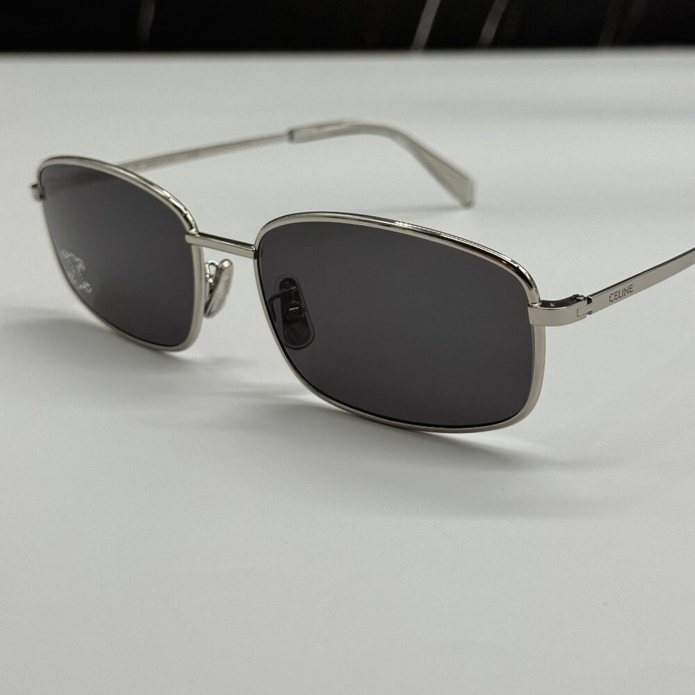 NEW CELINE CL40285U 16A SILVER SQUARE SUNGLASSES WOMEN CELINE - Picture 7 of 10